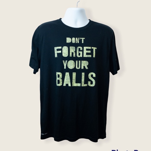 Nike Men's "Don't Forget Your Balls" Graphic Tee - Size Large